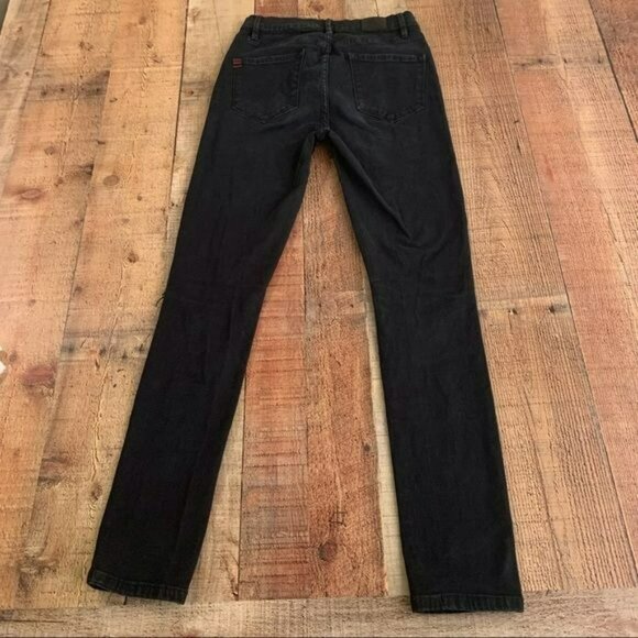 BDG urban outfitters womens size 25 black twig high distressed rise skinny jeans - Picture 7 of 10